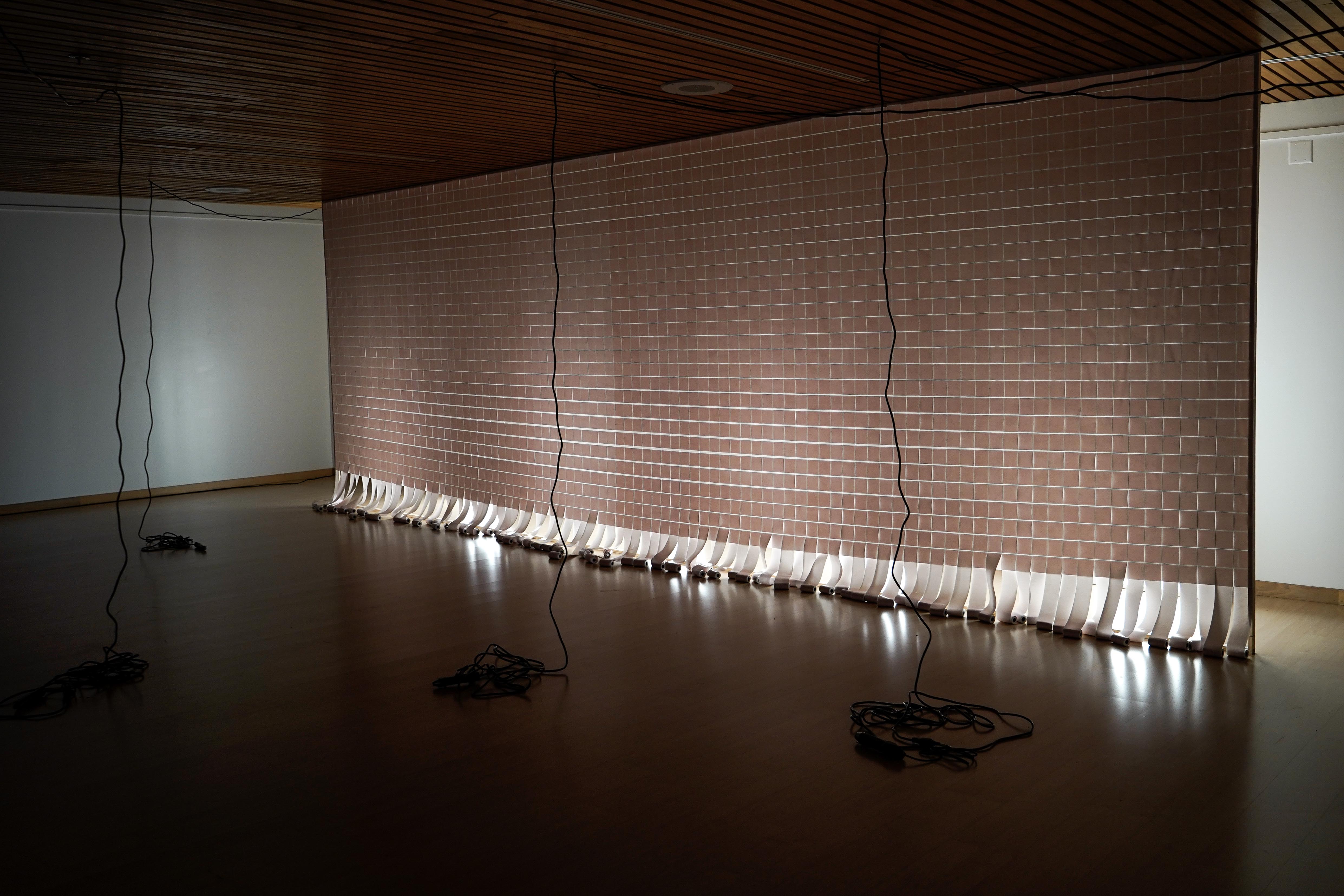 Installation still of bleeding from the outside in by Emily Dzieweczynski