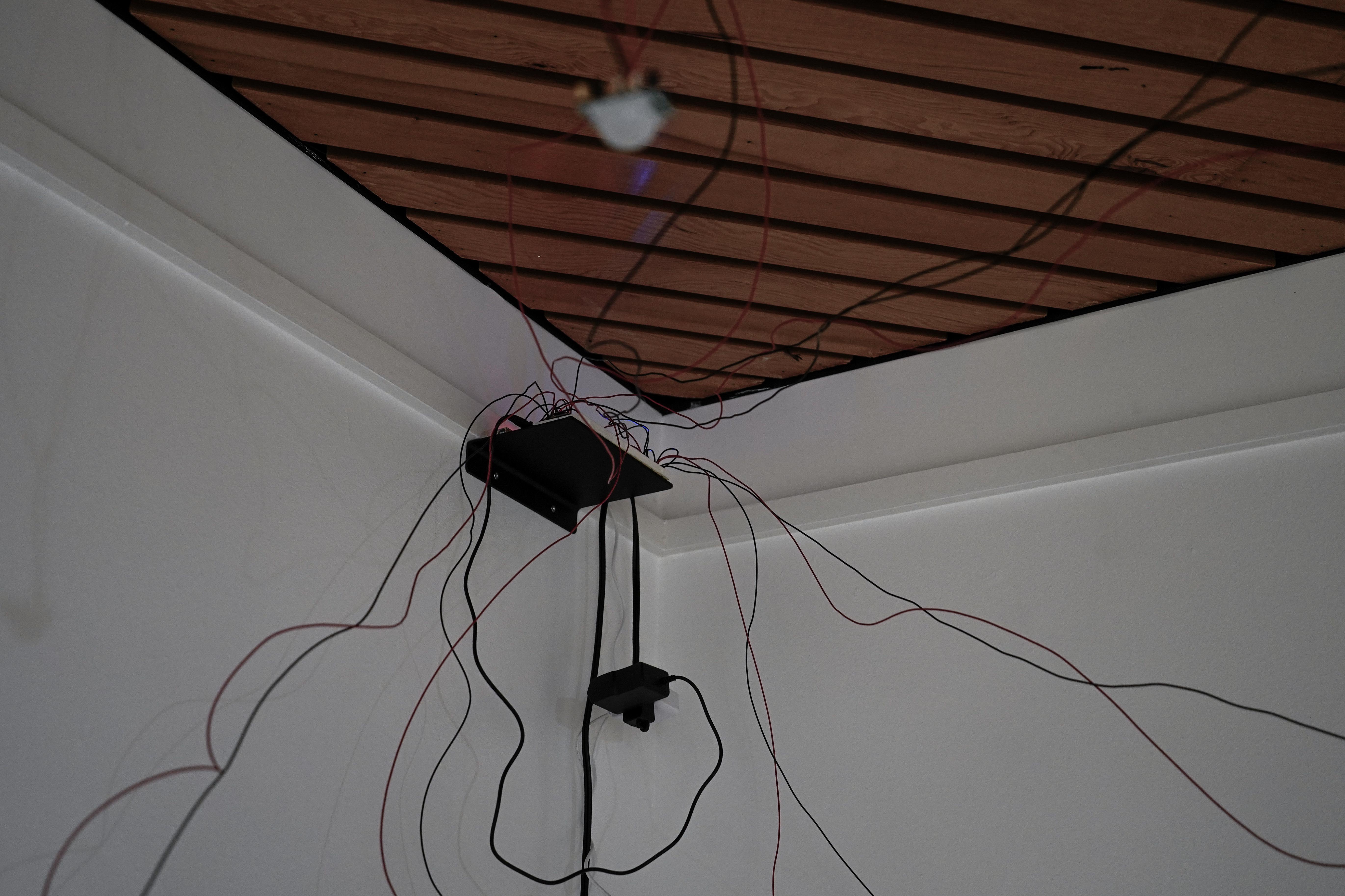 Installation still of bleeding from the outside in by Emily Dzieweczynski