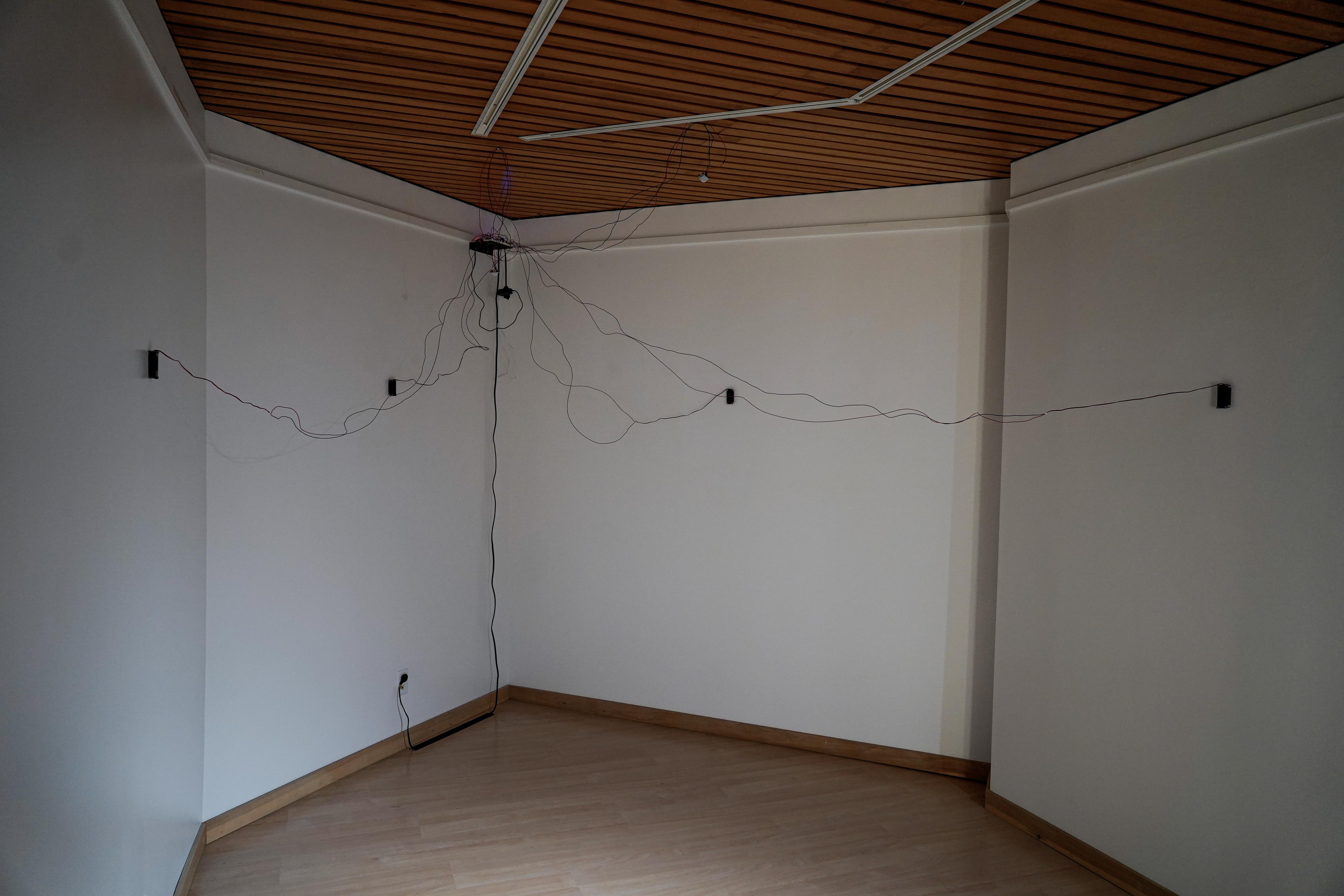 Installation still of bleeding from the outside in by Emily Dzieweczynski