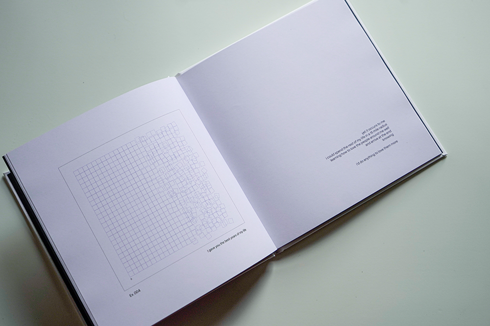 Close up of a weirdly shaped prism, a book by Emily Dzieweczynski